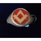 Zilveren ring P/W rood emaille